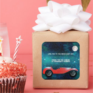 Carro Clássico Personalizado Oferece Autocolante