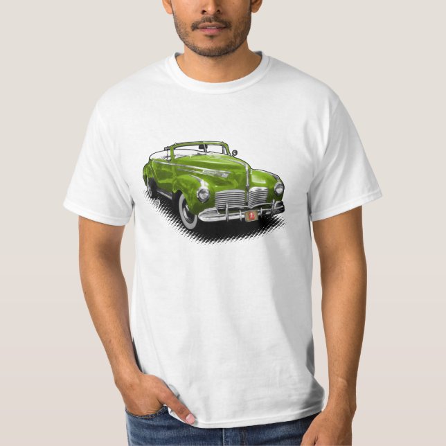 Carro convertível verde de Hudson no t-shirt (Frente)
