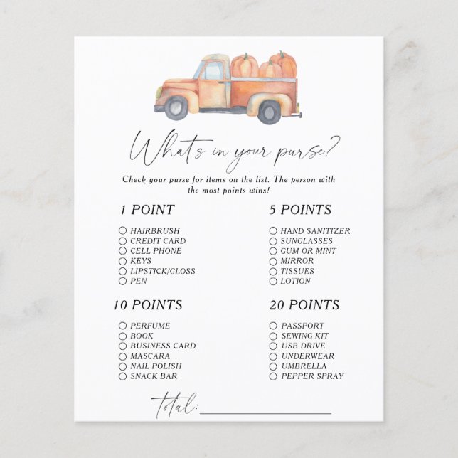 Carro de abóbora - O que há no seu jogo (Frente)