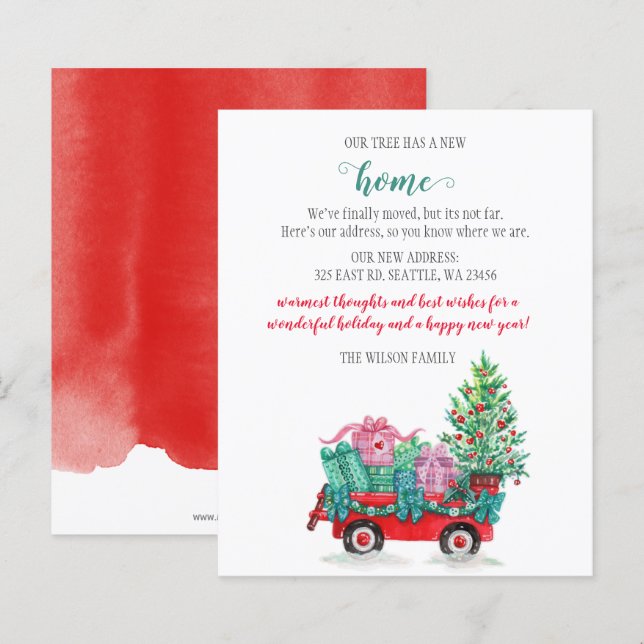 Carro de Árvore de Natal do Orçamento Movimentamos (Frente/Verso)