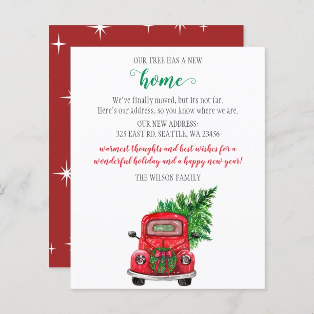 Carro de Árvore de Natal do Orçamento Movimentamos (Frente/Verso)