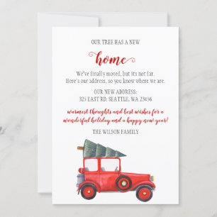 Carro de Árvore de Natal Vermelho Nós removemos Ca