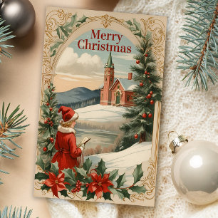 Carro de Cartões de natal de Quadro de Motif Antiq