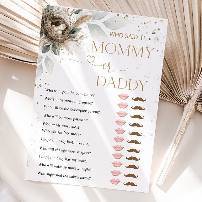 Carro de Chá de fraldas Rústico Neutro (nesting baby shower games, woodland baby shower activities, rustic baby shower printable, neutral ba)