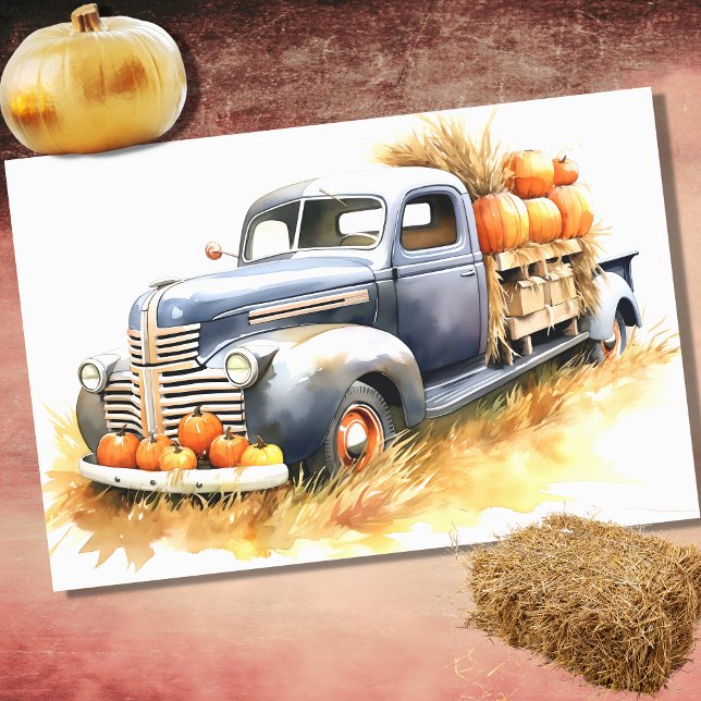 Carro de Colheita Preenchido com Pumpkins 1 Papel  (Criador carregado)