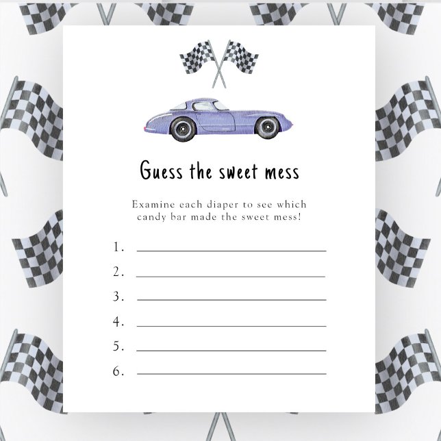 Carro de corrida - Adivinha o jogo do Sweet Mess (Criador carregado)