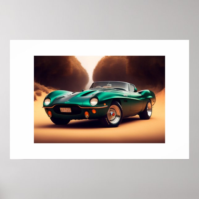 Carro de esporte poster (Frente)