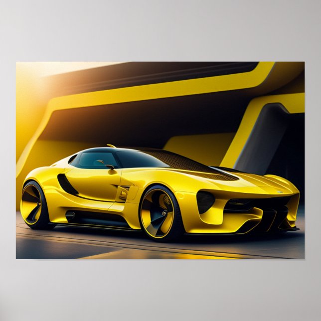 Carro de esporte poster (Frente)