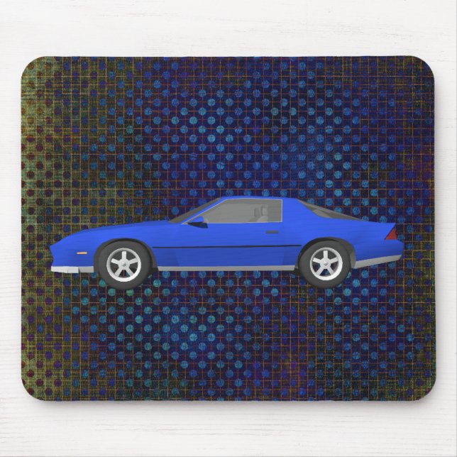 Carro de esportes clássico: modelo 3D: Mousepad (Frente)