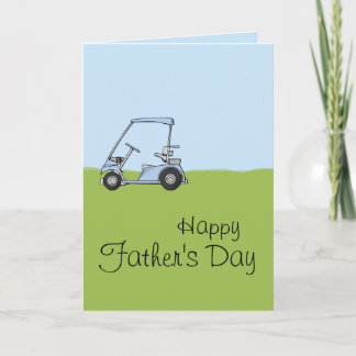 Carro de golfe - cartão personalizado