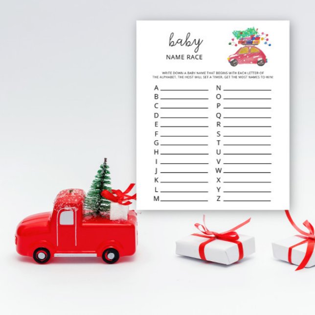 Carro de inverno Jogo da raça do nome do bebê (Criador carregado)