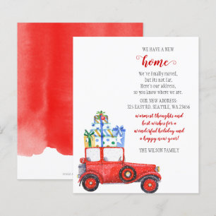 Carro de Natal Vermelho do Orçamento Movimentamos 