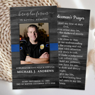 Carro de Oração Memorial da Polícia Funeral políci