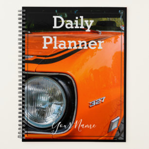 Carro Laranja Antico - Planejador Diário - HAMbWG