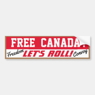 Carro Liberte o Roll de Vamos do Canadá! Adesivo de Para