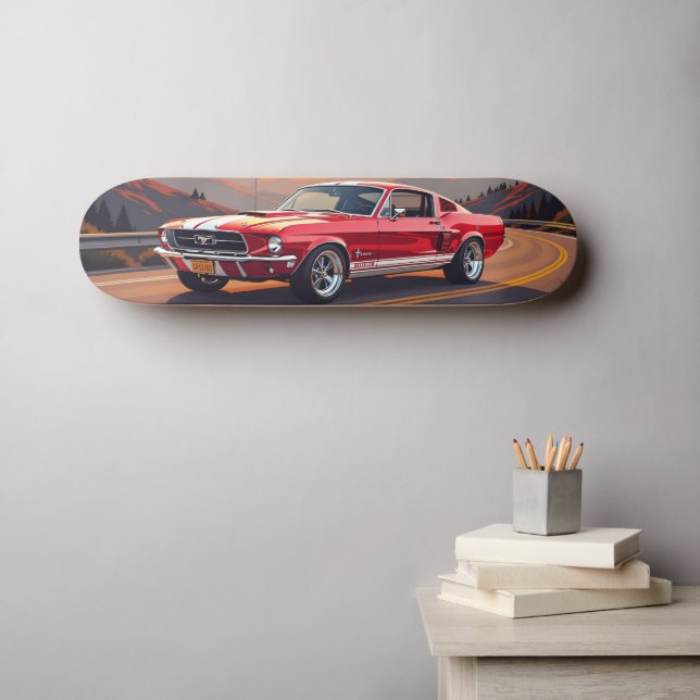 Carro Musculoso Clássico Skate 1967 (Arte de parede (Horz))