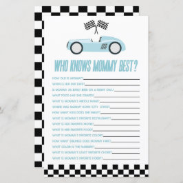 Carro Raça Azul Que Conhece O Jogo De Chá de frald