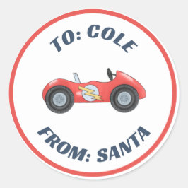 Carro Race Carro Racetra Vinheta de Etiqueta de Pr