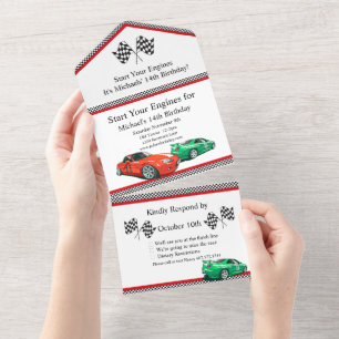 Carro Race Qualquer Idade Aniversário