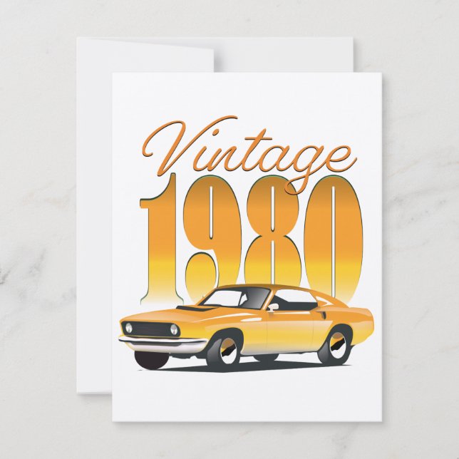 Carro Retro Vintage 1980 (Frente)
