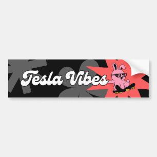 Carro Um adesivo aventureiro para a pára-choque de Tesla