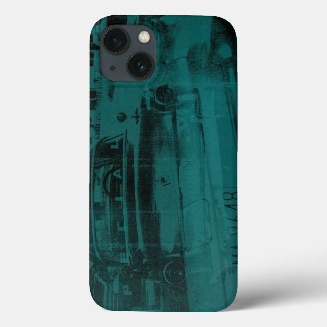 carro verde abstrato (Verso)