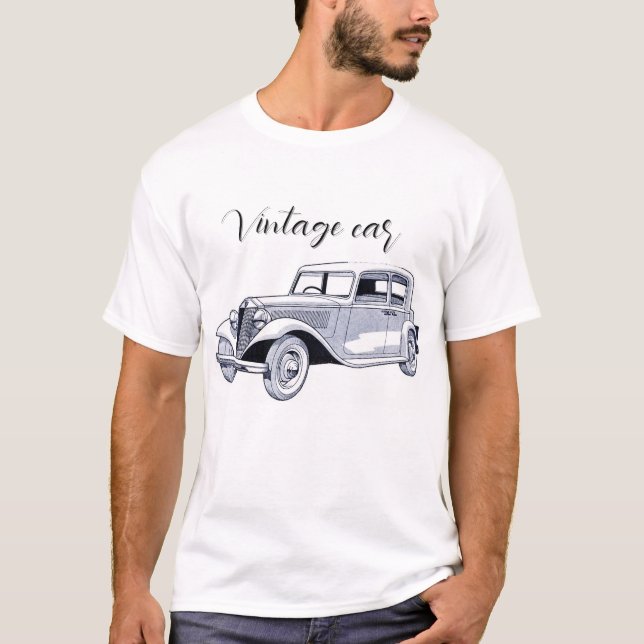 Carro vintage T-Shirt (Frente)