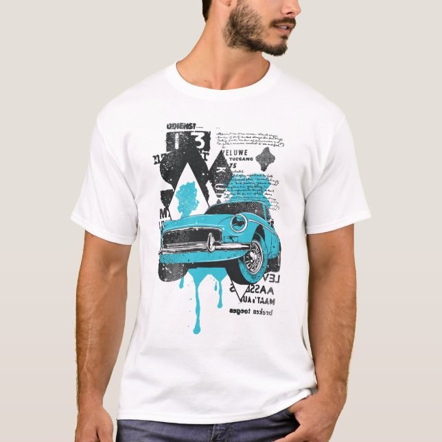 Carro vintage Vibes T-Shirt (Frente)