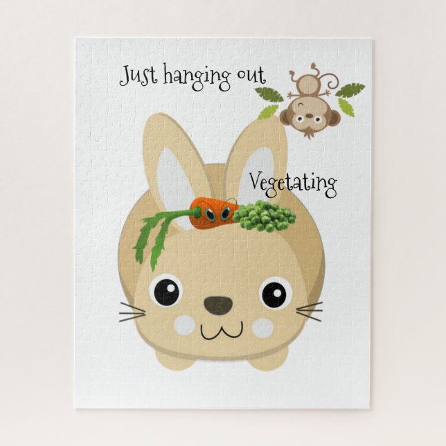 Carroçaria e ervilhas quebra-cabeça de macaco bran (Vertical)