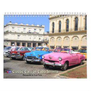 Carros Clássicos Calendário Cuba 2022