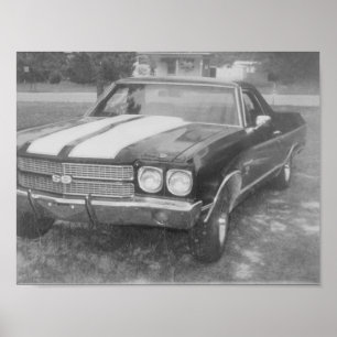 Carros de poster preto