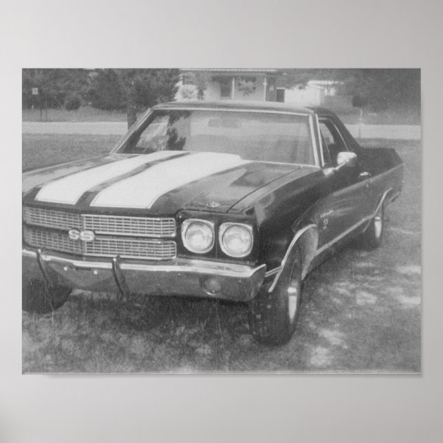 Carros de poster preto (Frente)