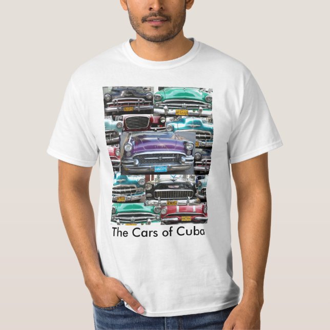 Carros do t-shirt de Cuba 6 (Frente)