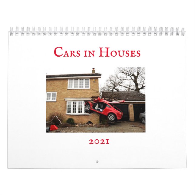 Carros em Casas Calendário 2021 (Capa)