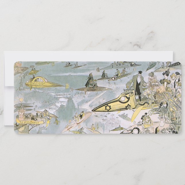 Carros Futurísticos Ficção Científica Vintage, Tax (Frente)