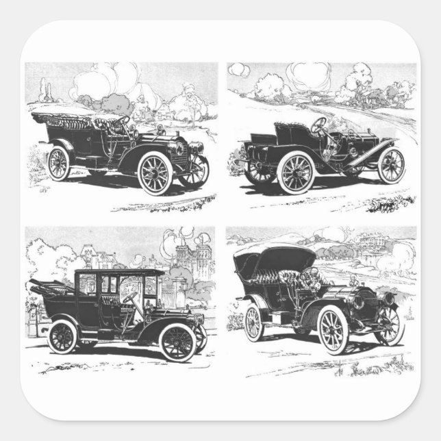 Carros vintage adesivos (Frente)