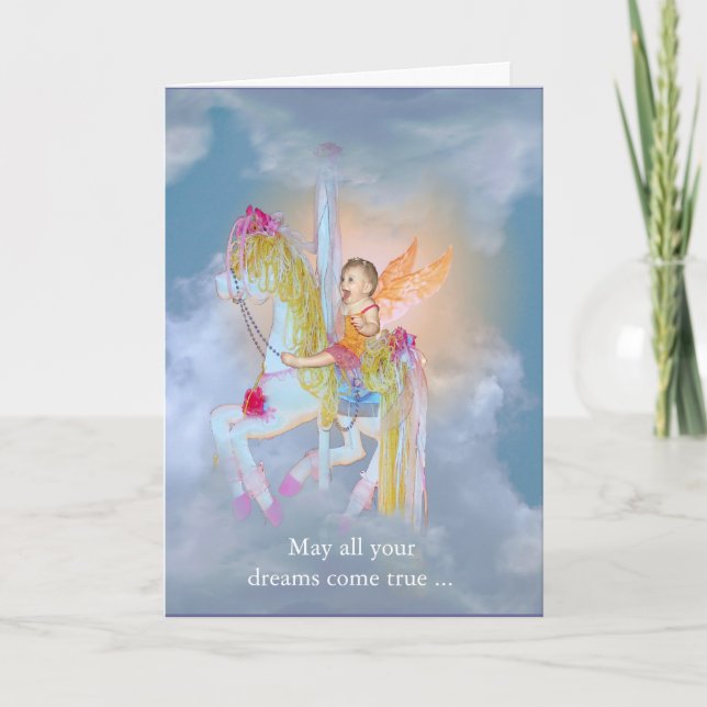 Carrossel - Cartão de aniversário (Frente)