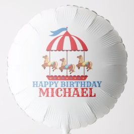 Carrossel Circus Carnival Balão de Aniversário