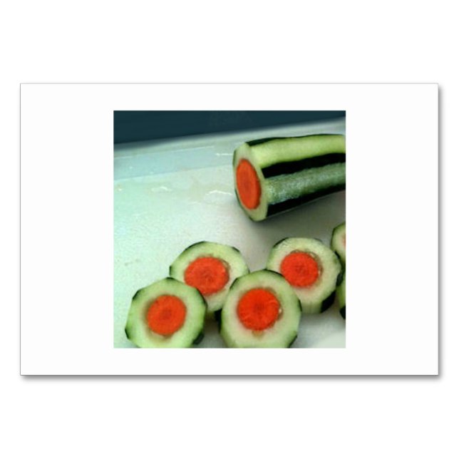 Carrot Cucumber de Ler Cartões para Adultos (Frente)