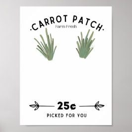 Carrot Patch Baby Pegprint Poster