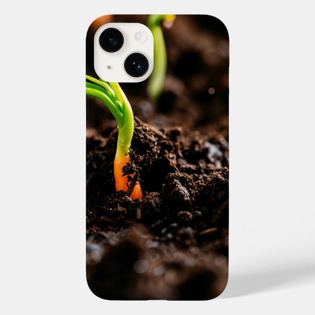 Carrot Sprout – Garden Growth Close-Up (Verso)