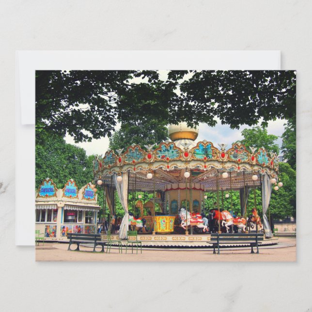 Carrousel, nas Tuilarias, Paris, França (Frente)