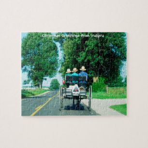 Carruagem Amish Indiana. Quebra-cabeça