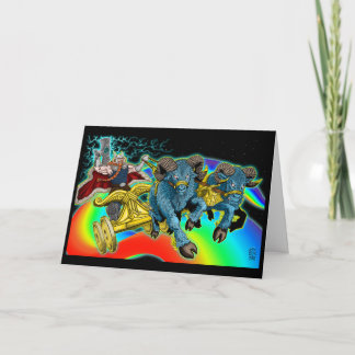 Carruagem de Thor - Cartão de Boas Festas