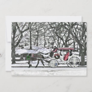 Carruagem Desenhada em Cavalo no Convite à Nova Io