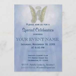 Carta A Angel Monogramas Convite