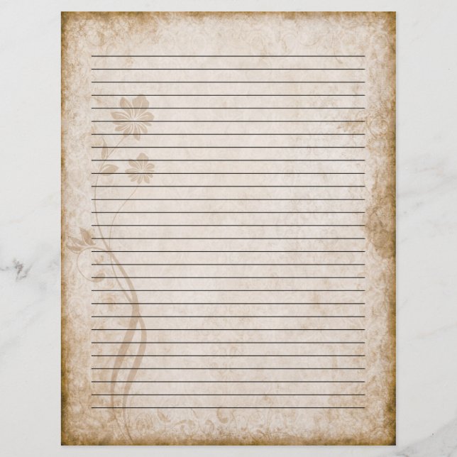 Carta antiga em papel (Frente)