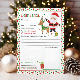 Carta aos Papais noeis, Lista de desejos de Natal