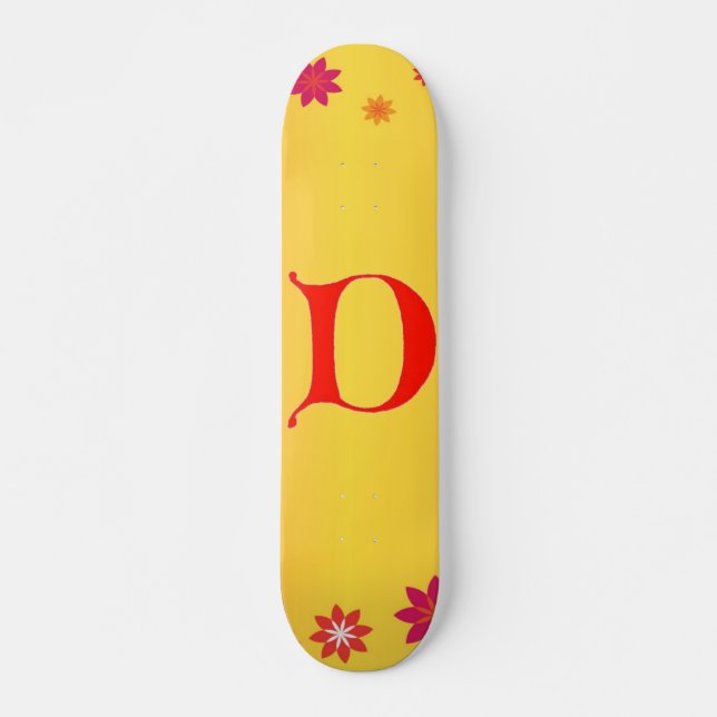 Carta D skateboard (Frente)