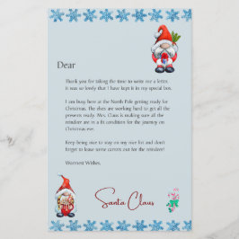 Carta da Mesa de Papais noeis Personalizar Natal